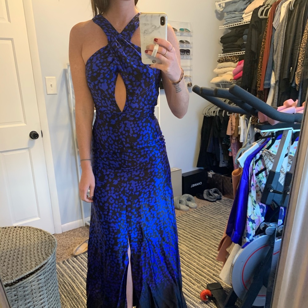 Intermix Backless Silk Gown